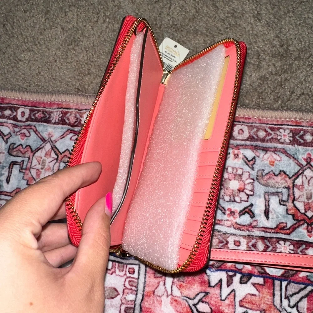 Hot pink Michael Kors wristlet